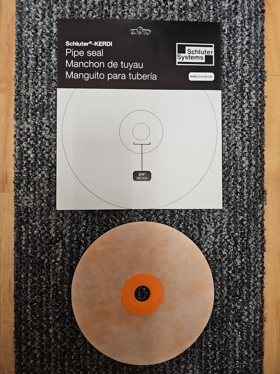 👍🏽 💵 💰 👏 👀 Schluter Kerdi Pipe Seal 3/4″