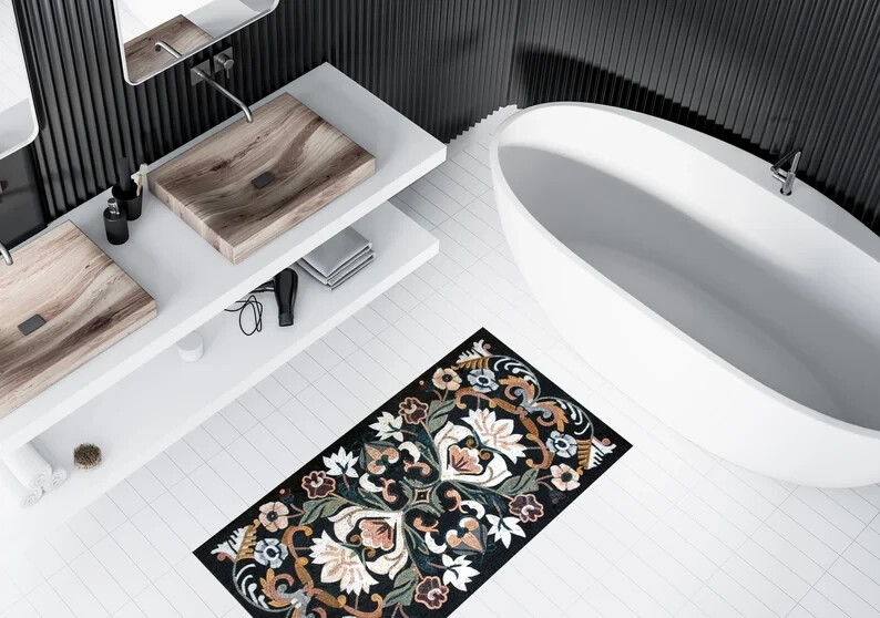 SQUARE SHAPE RUG | Masterpiece Carpet For Home Decoration | Attractive mosaic