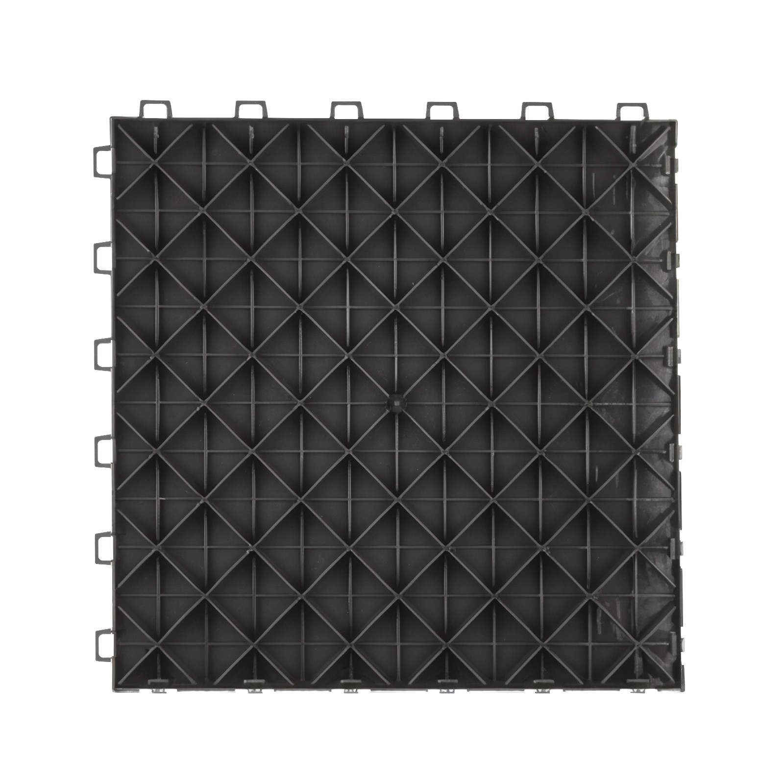 VEVOR Garage Tiles Interlocking 12×12 in 50 Pack Garage Flooring Tiles Black