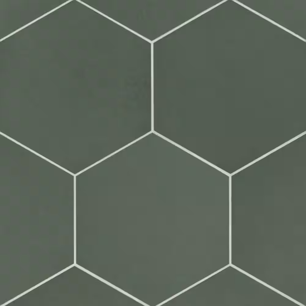 Makoto Hexagon 10 In. X 10 In. Matte Midori Green Porcelain Floor Tile (10.76 Sq