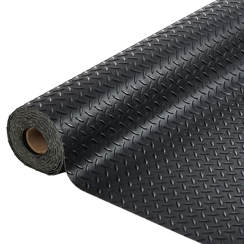 4 x 6 FT Garage Floor Mat, 2.8mm Thickened Flooring Roll 4 x 6 FT & 2.8 mm