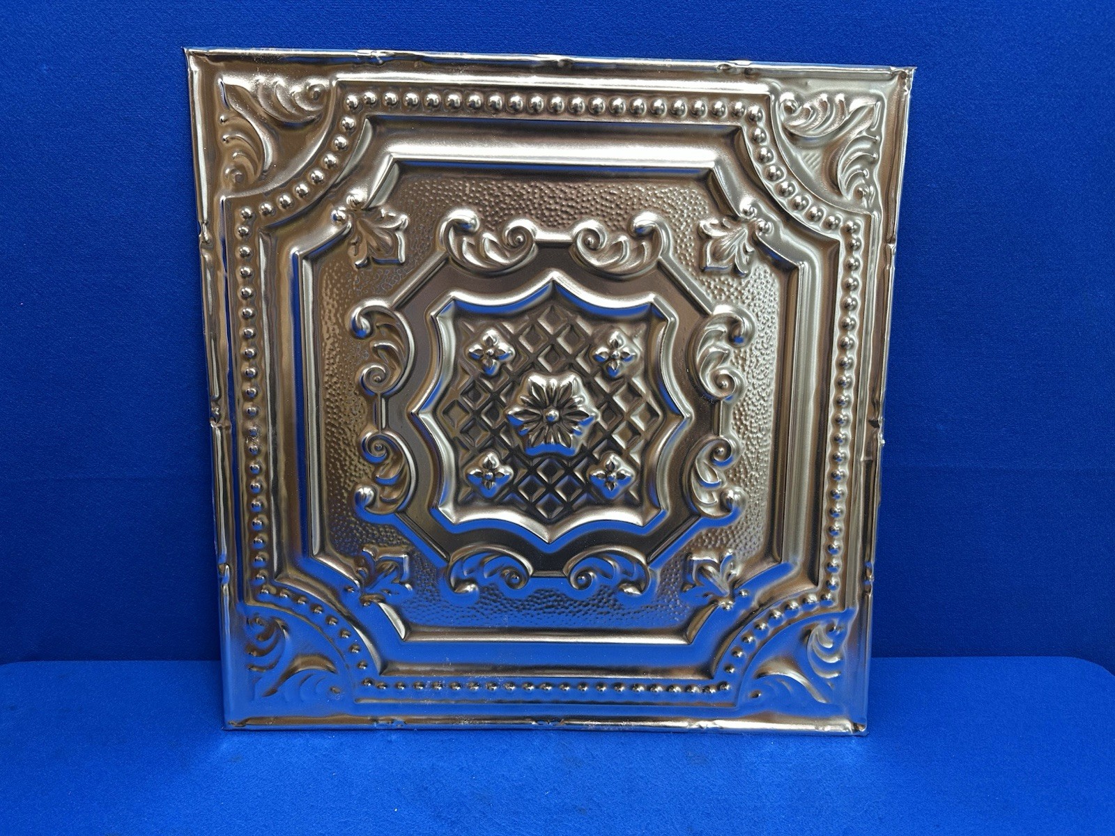 Set of Embossed Metal All Day Tony Pattern 612 Vintage-Inspired Ceiling Tiles
