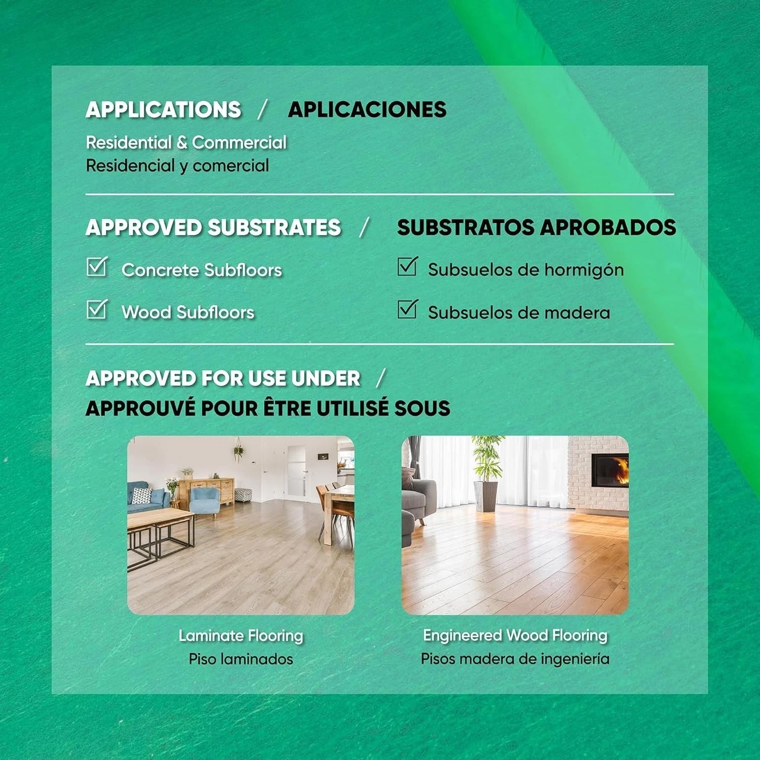 Ultimate 100 sq. ft. Super Felt Insulating Underlayment – Deep Sound Absorption