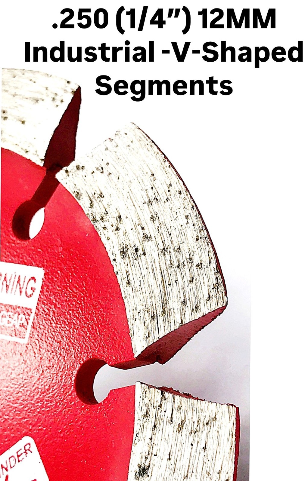 4″ x .250 (1/4″) Crack Chaser Diamond Blade Segment joint widening, cleaning