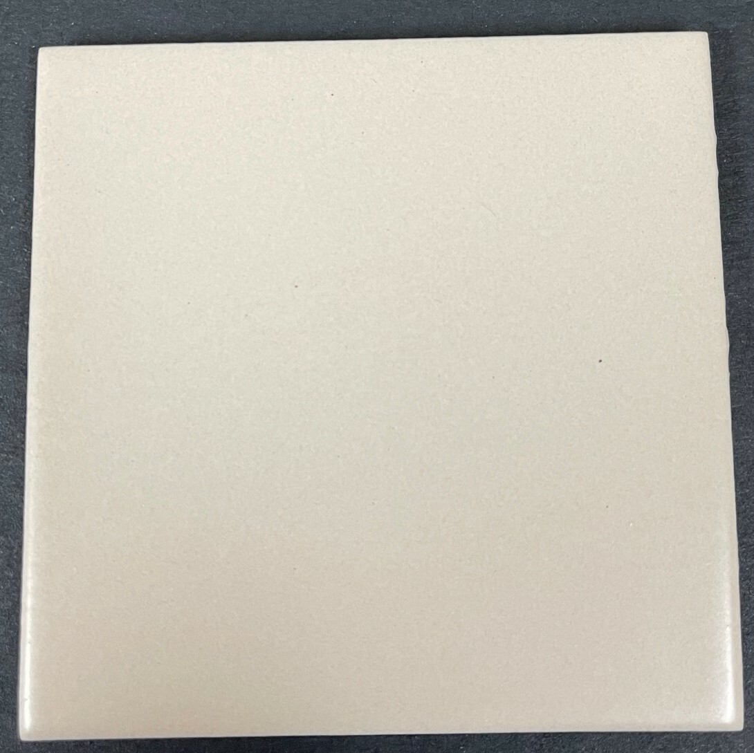 Limestone 3 7/8″ x 3 7/8″ Tile White Matte Mosaic Ceramic Wall C#619 1 Pc