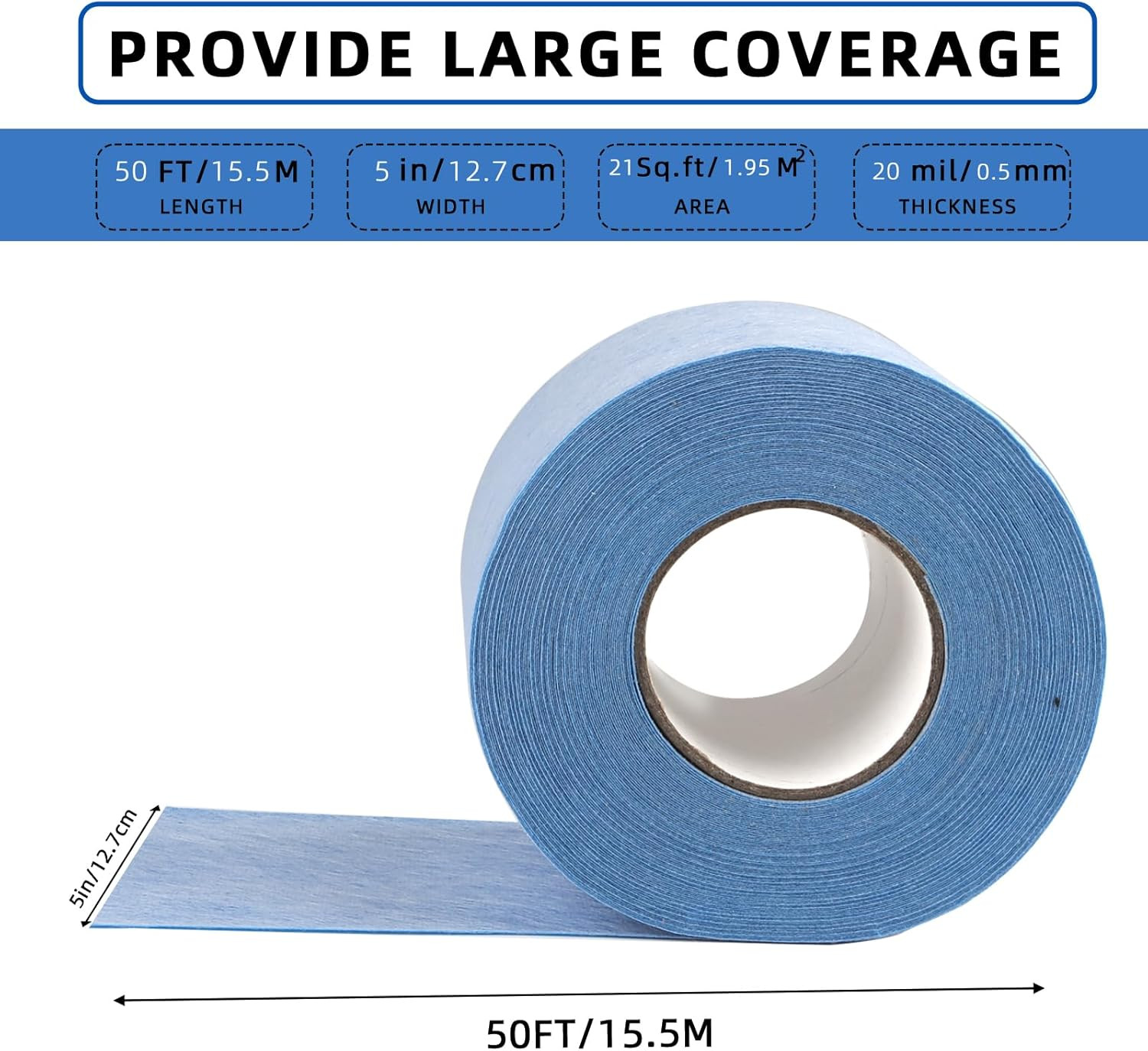 Professional Waterproof Membrane for Shower,5In X 100Ft(42 Sq Ft), Superior Wate