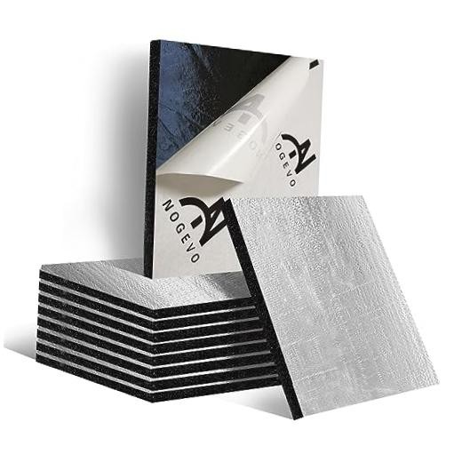 24sqft Car Sound Deadening Mat, 236mil (6mm) Closed Cell 236mil/24sqft (17 pcs)