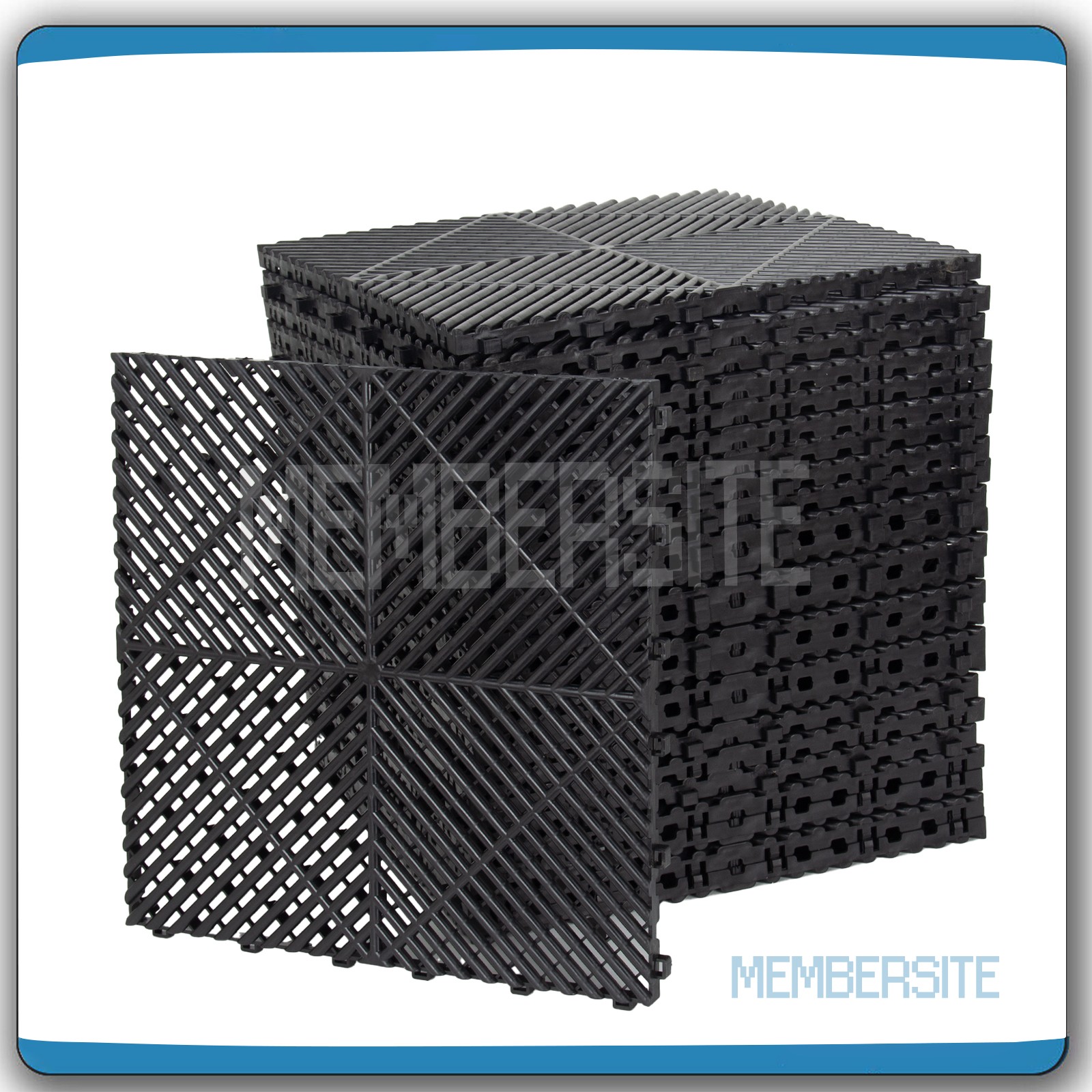 25/50 Pcs Interlocking Garage Floor Tiles Garage Flooring Mat 15.75” x 15.75”