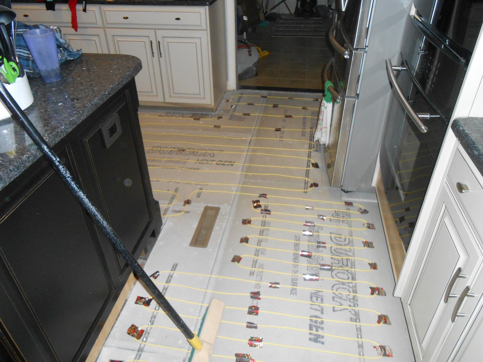 Zero EMF!Under Floor,Warm tile Heating cable 740 W for 45-55 sq.ft.(4-5 sq. m)