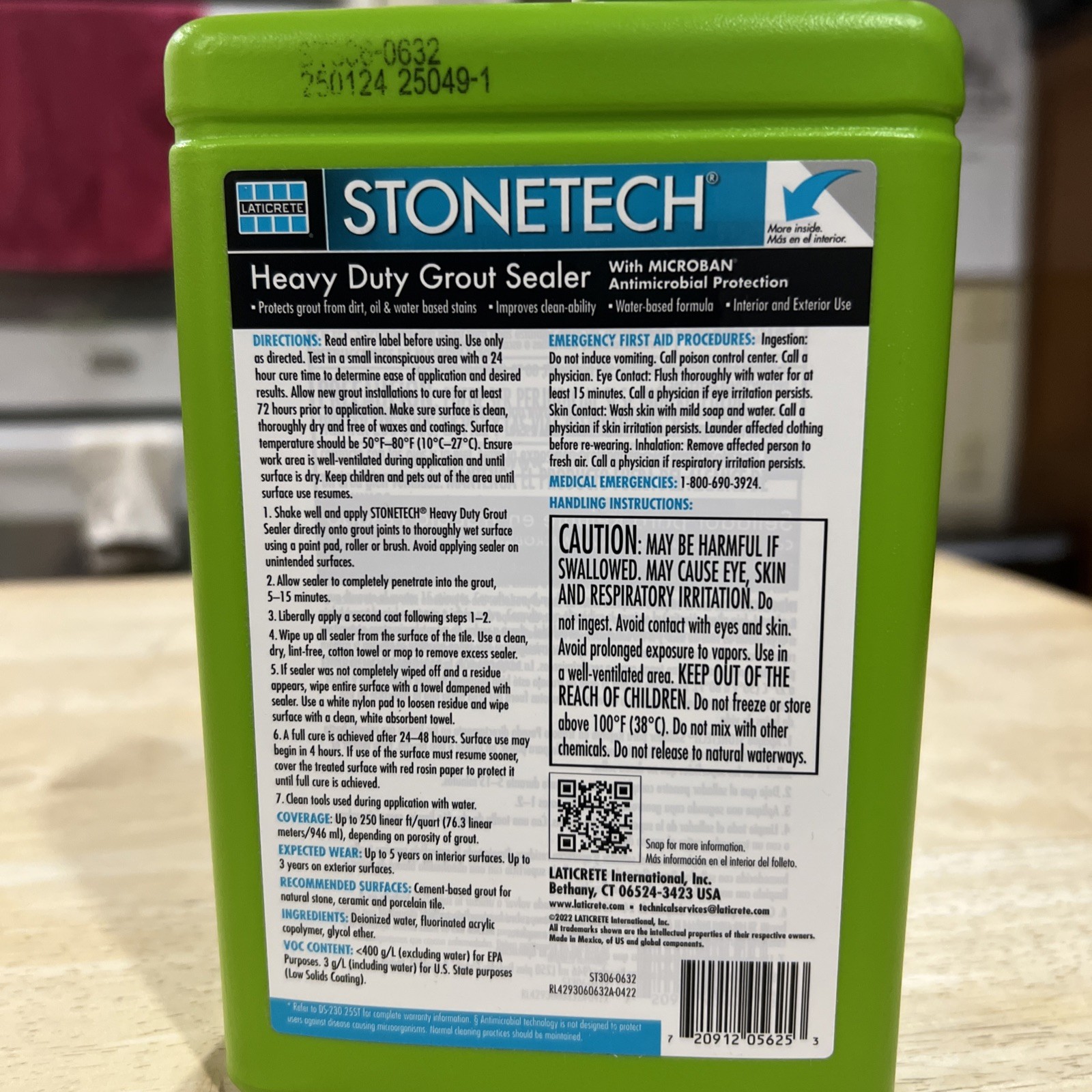 STONETECH Heavy Duty Grout Sealer 1 Quart New Never Opened Natural Look Sealer