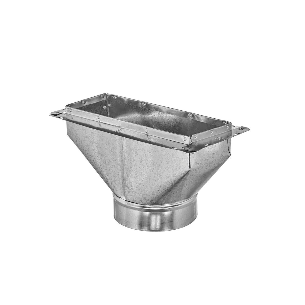 12 In. X 4 In. to 6 In. Universal Register Box with Flange