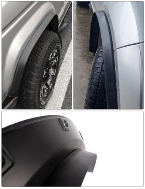 XmuxHai 5.2IN*5.74FT*4PCS Rubber Fender Extension Flexible Rubber Wheel Arch