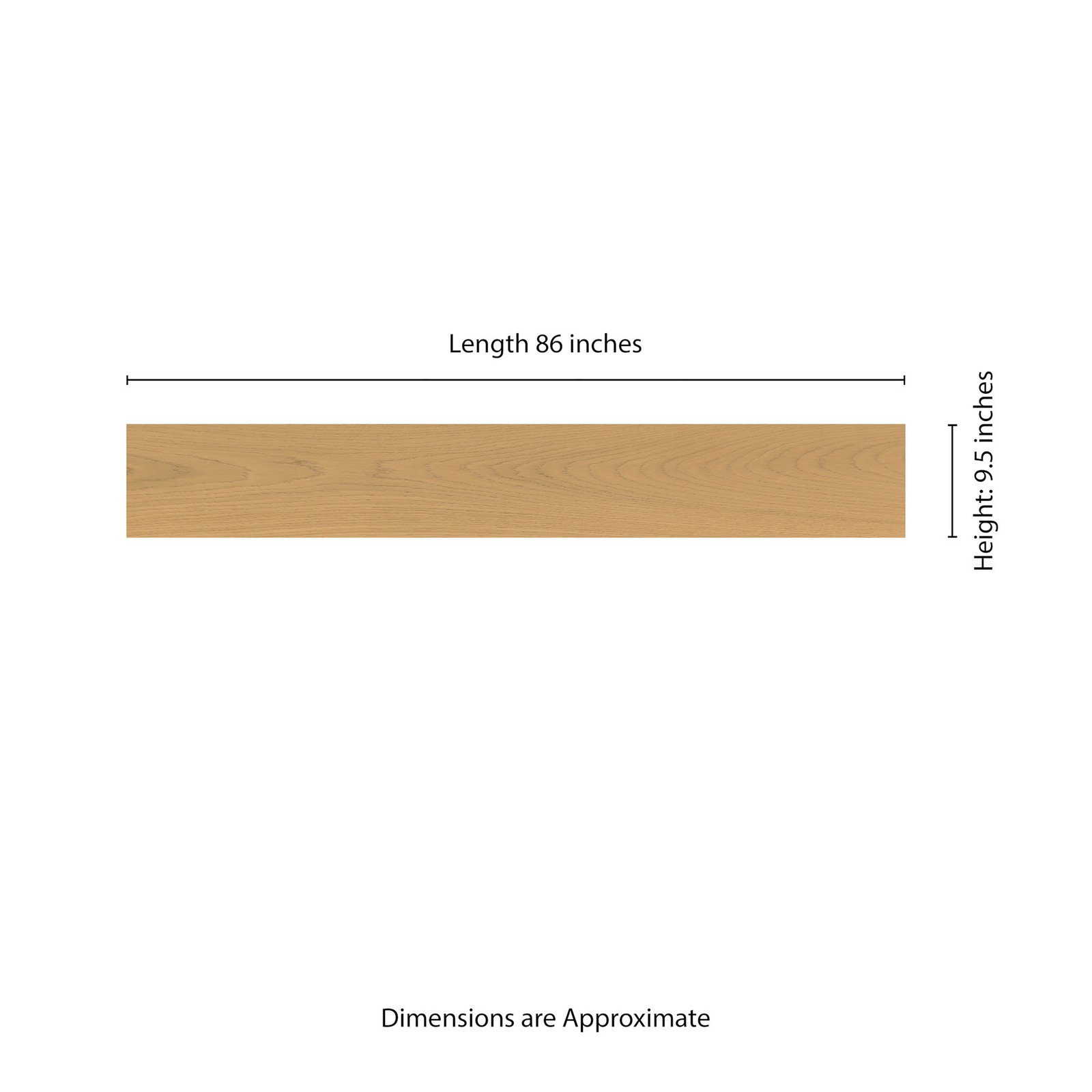 Ackland AKVEW9.5X86-0604-CA Sterlington 9″W Wire Brushed – Arlen Sand