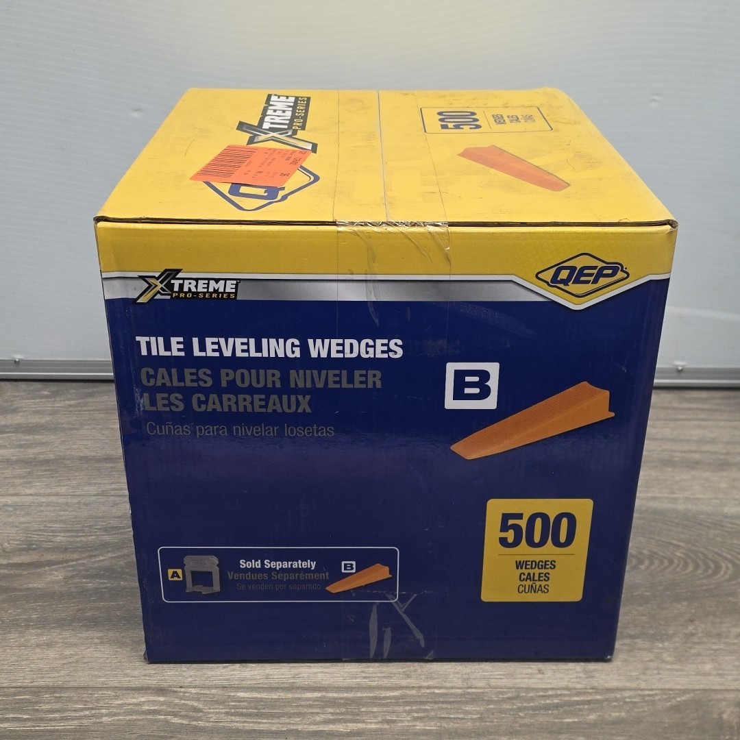 QEP Xtreme Tile Leveling System Part A 1/16″ + Part B Wedges 500 Pack Per Box