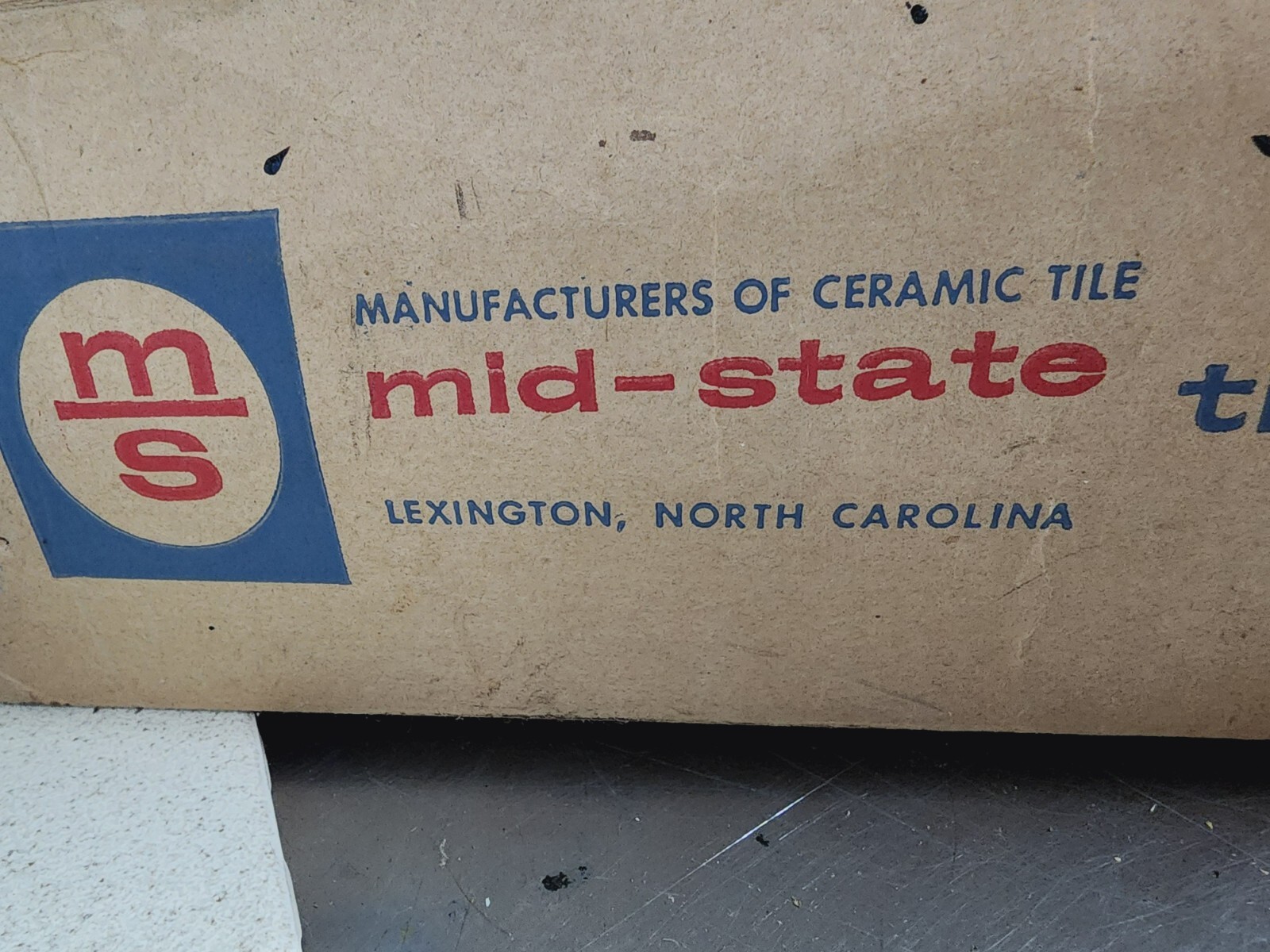 Lot of 5- Vintage Mid-State 5″ x 4-1/4″ Ceramic Tile Oatmeal Hexagon