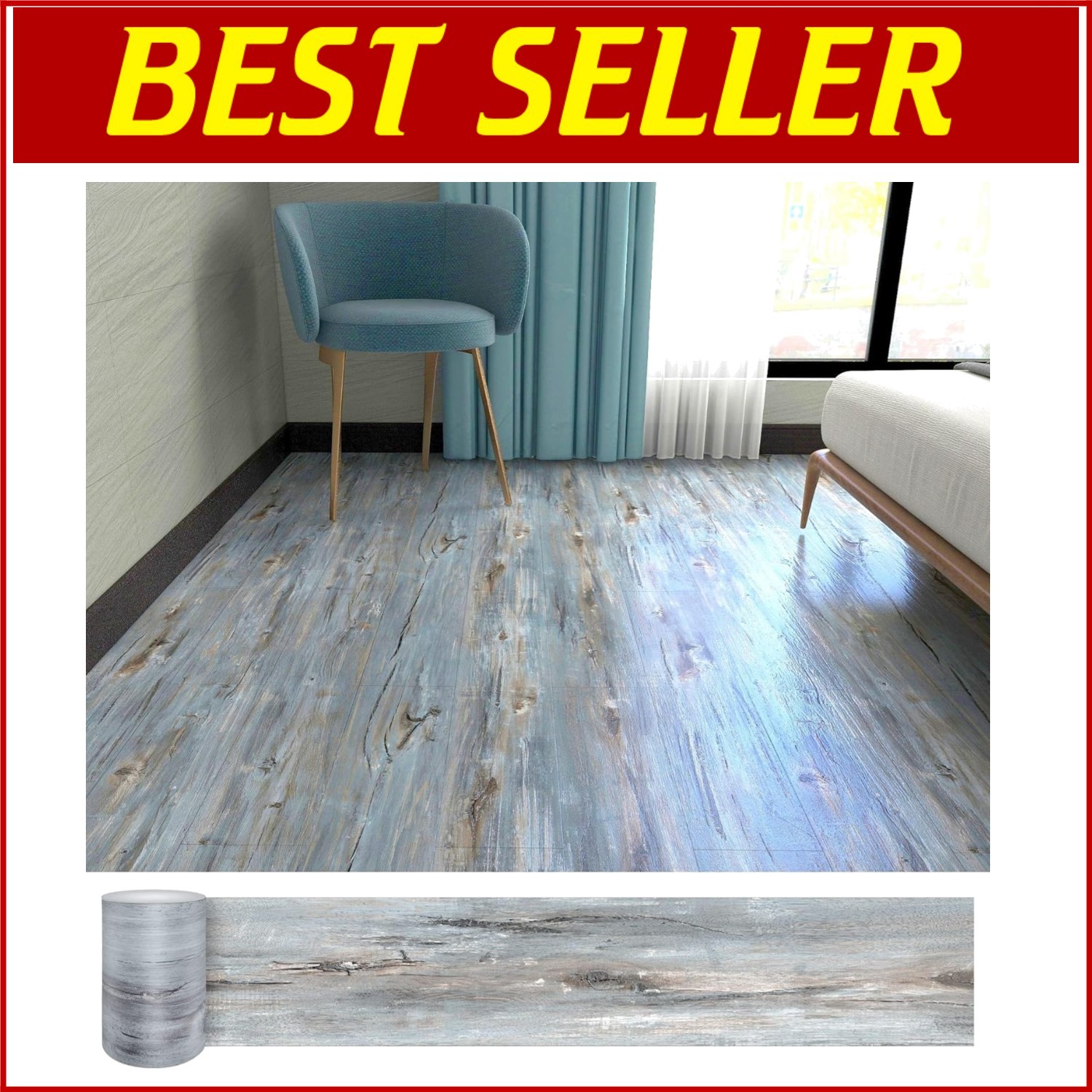 72 Pack Mediterranean Direct-Hit Waterproof Vinyl Flooring – Easy Installation-~