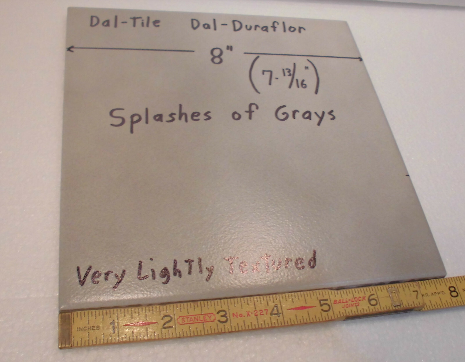 1 pc. Splashes of Grays by Daltile, Ceramic Floor Tile, 8″ X 8″ Dal-Duraflor