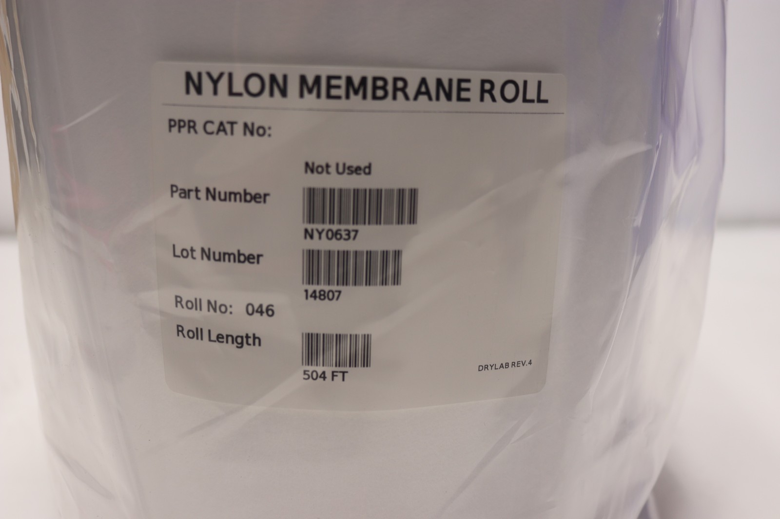 11″ x 504′ Pall Medical Grade Nylon Mesh Filter Membrane Roll P/N NY0637