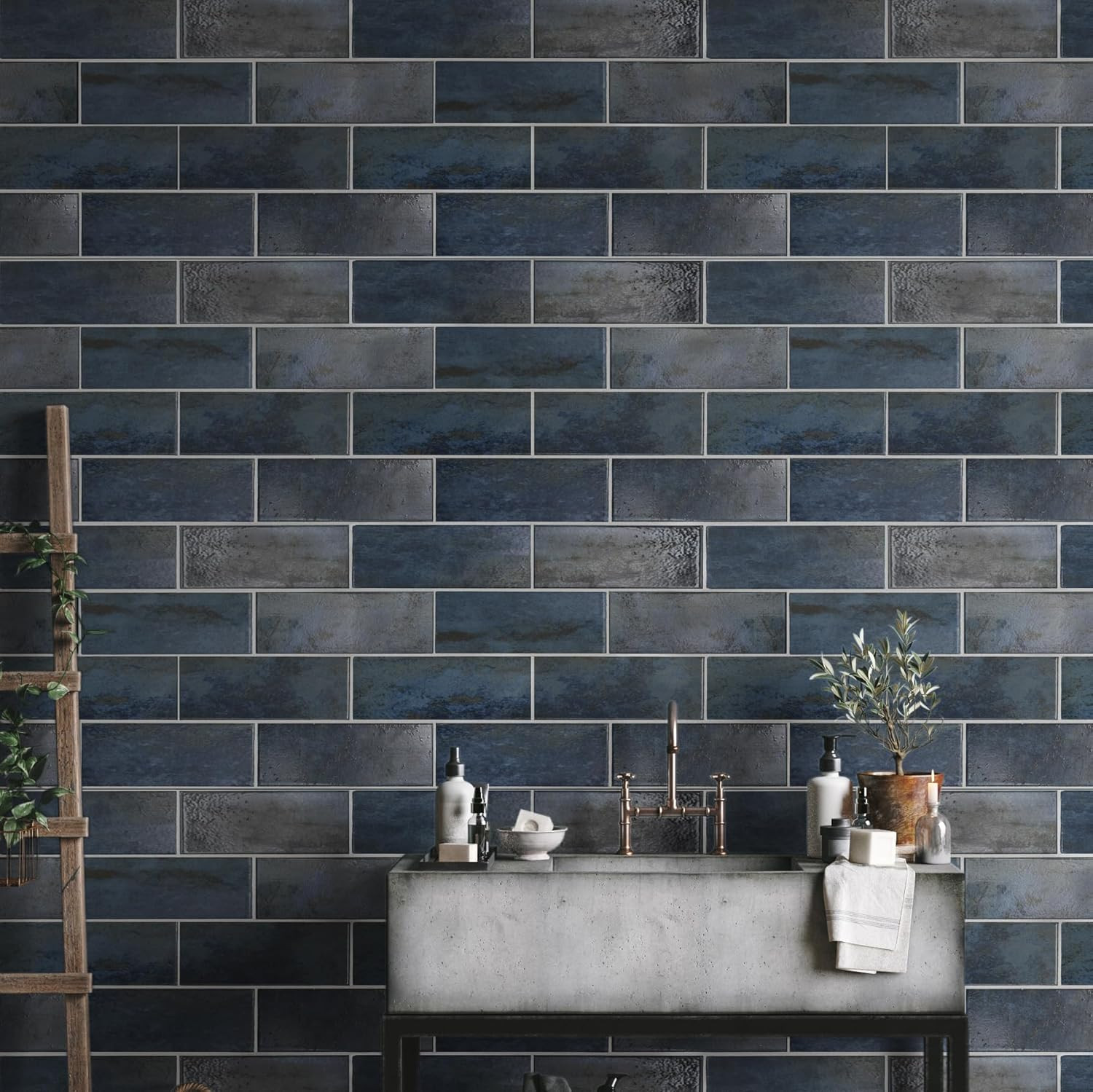 Glossy Blue Subway Tile 4×12 for Stunning Backsplashes & Showers