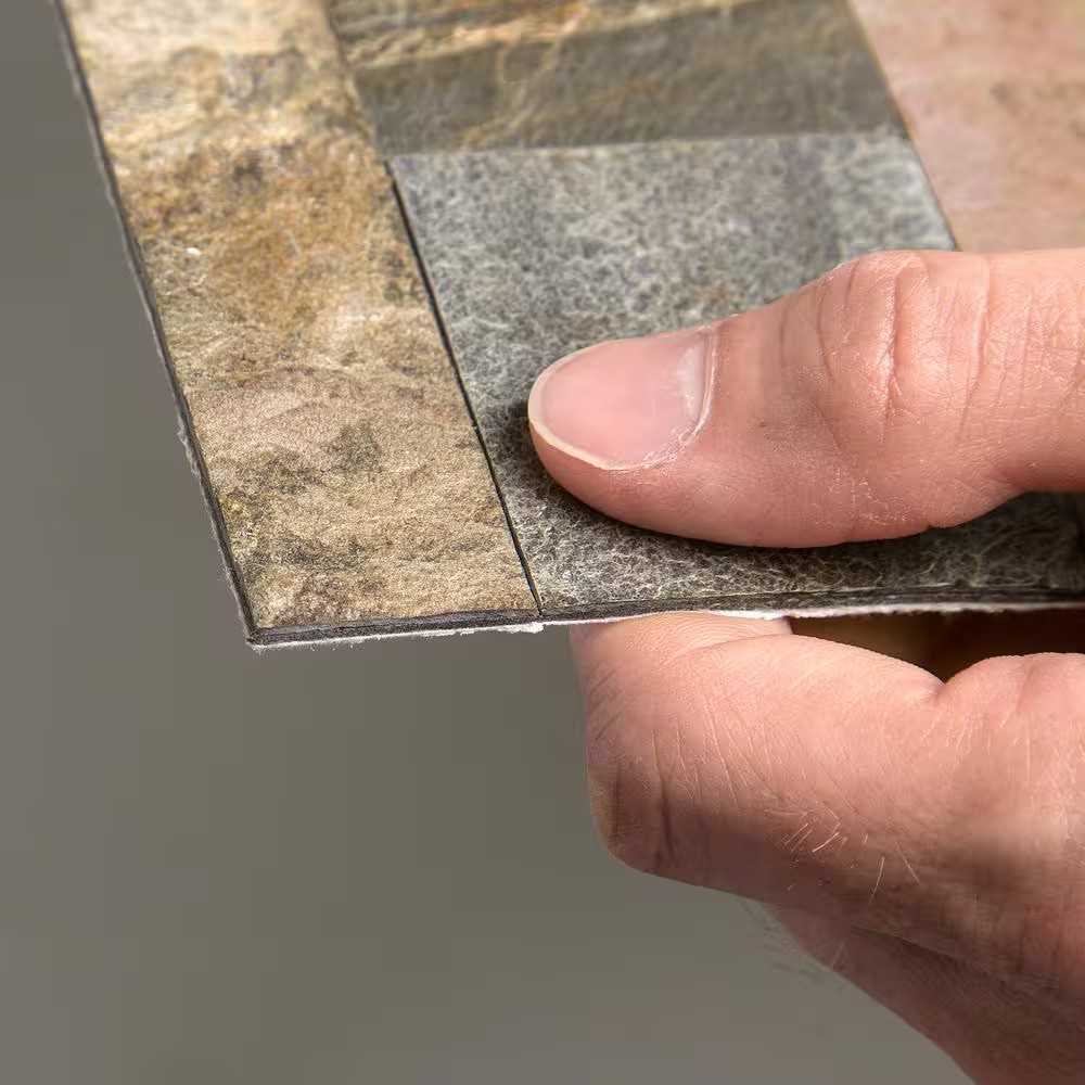 23.6 In. X 5.9 In. Weathered Quartz Peel and Stick Stone Decorative Tile Backspl