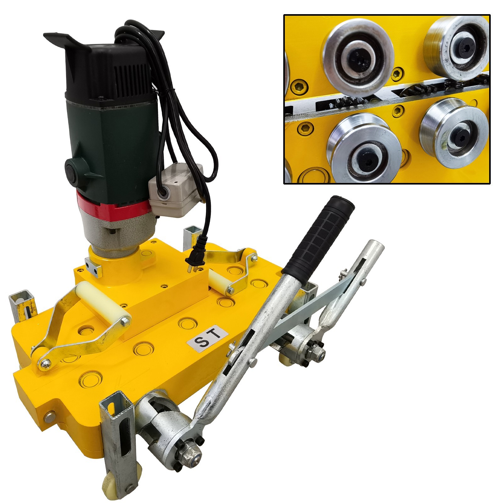 Portable Color Steel Tile/Color Tile Aluminum Edge Locking Machine for 470/475