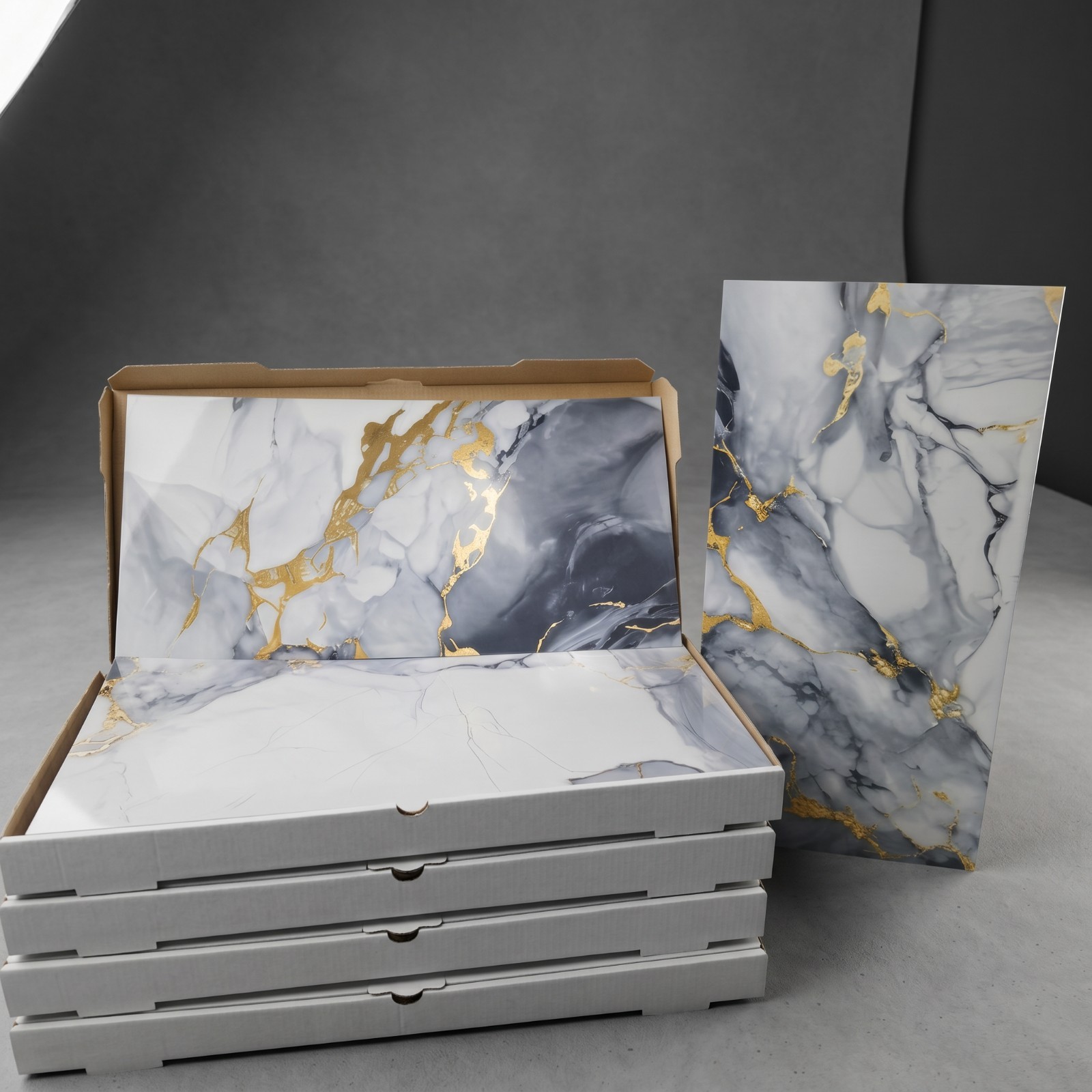 Premium Peel and Stick Marble Wall Tiles 12×24” 20-Pack Glossy Backsplash 40sqft