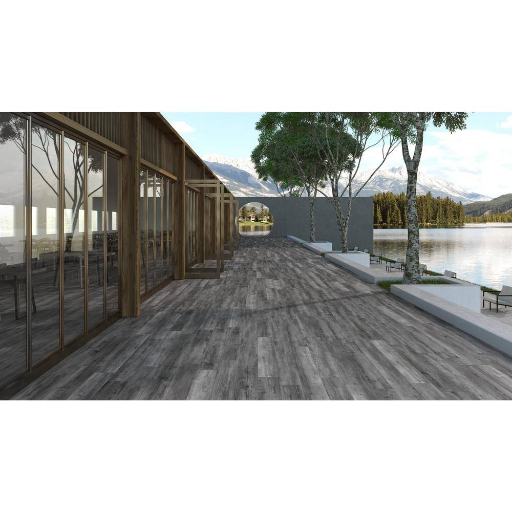 Katella Ash 2 Cm. X 8 In. X 47 In. Matte Porcelain Wood Look Paver (8 Sq. Ft./Ca