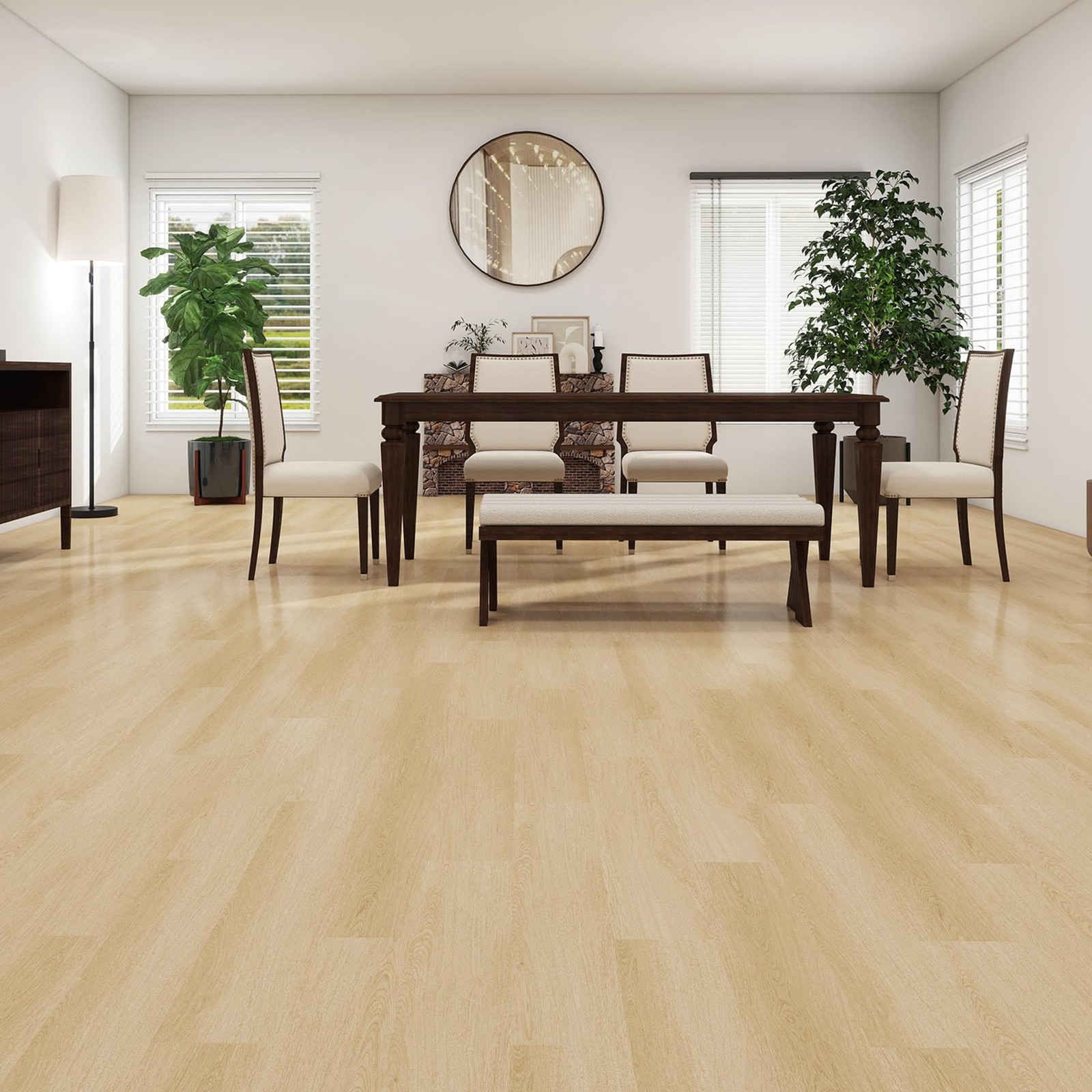 Peel and Stick Floor Tile, 54 Sq.Ft Waterproof Vinyl Flooring, 36 Pieces Wood…