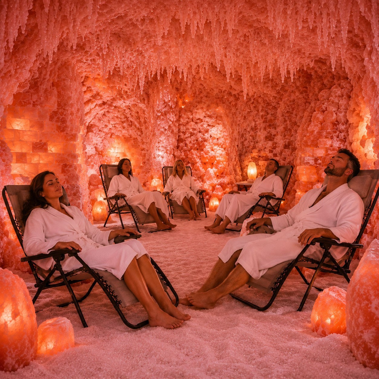 Himalayan Pink Salt Tiles 8x4x1 Pack of 30 Salt Wall Brick Spa Sauna Home Decore