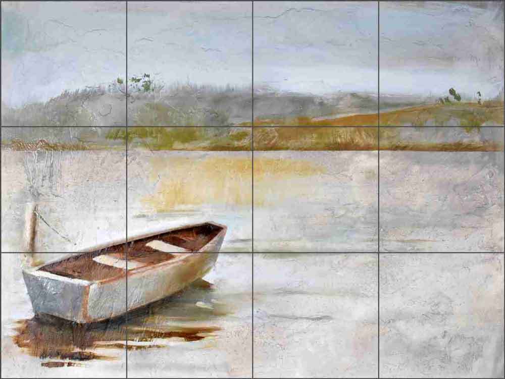 Boat Tile Backsplash Wilder Rich Country Life Art Ceramic Mural OB-WR760