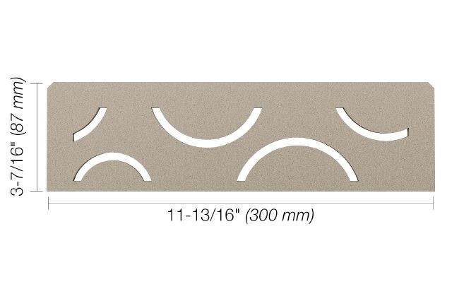 Schluter SHELF-N – Curve Design – Stone Grey – SNS1D6TSSG