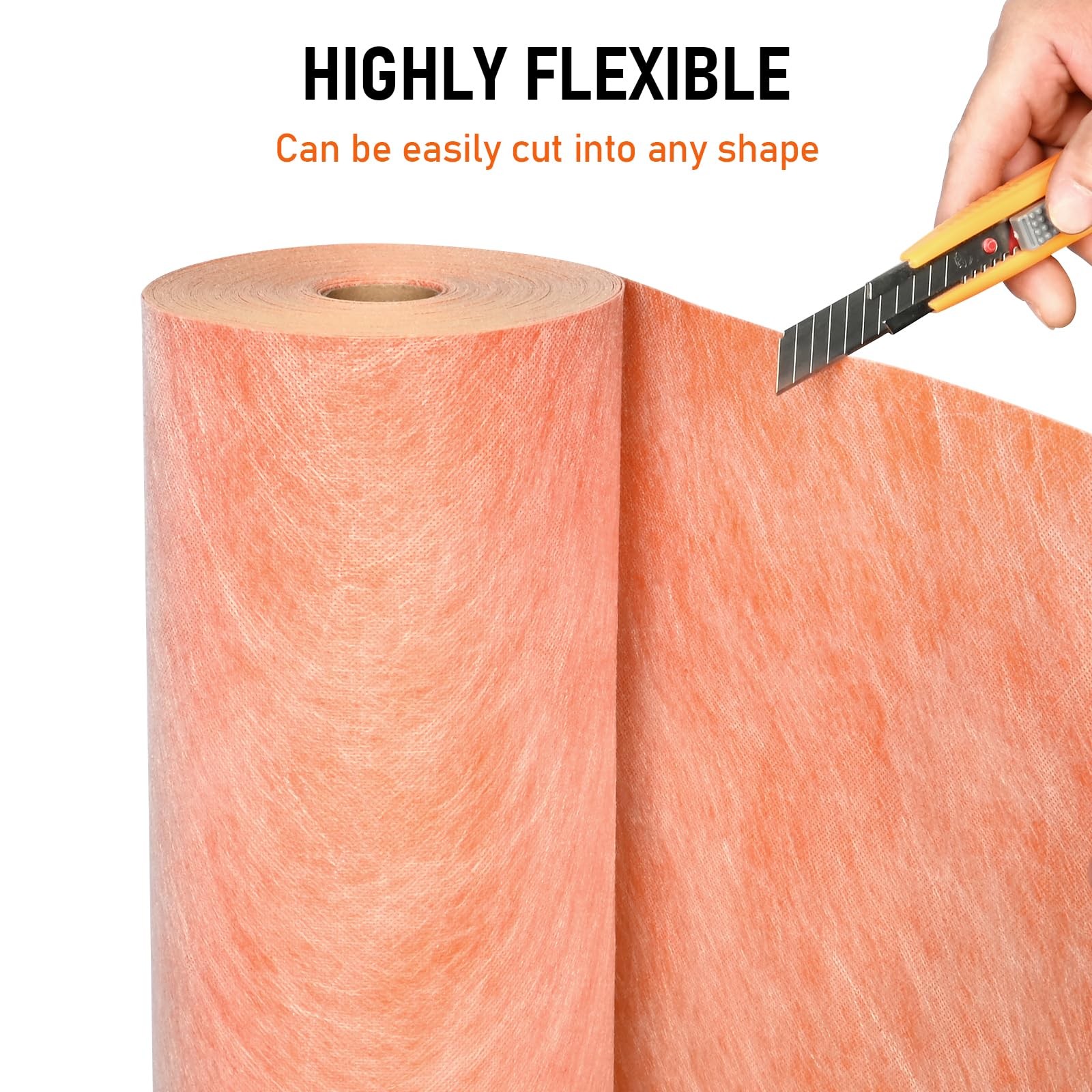 Waterproof Membrane for Shower 3.3ft x 98.5ft(323 Sq Ft) Thickened Waterproof…