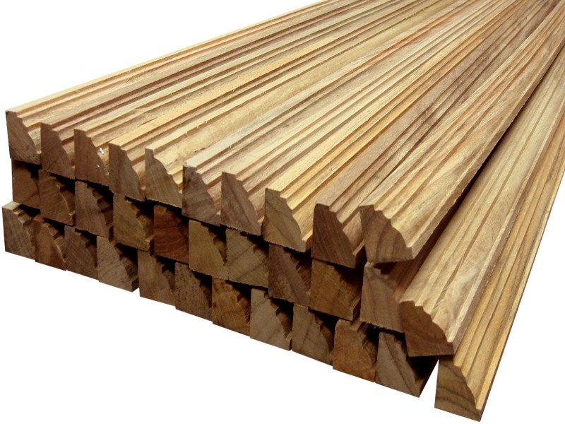 Fancy Teak Molding – 7/8” Profile – 3-4 ft Lengths
