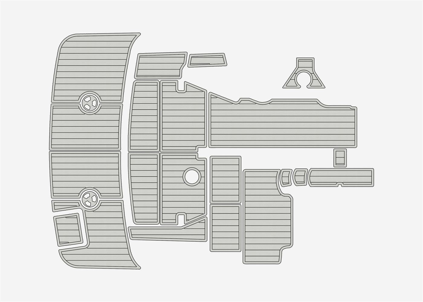 1999-2005 Four Winns 298 Vista EVA Boat Flooring SeaDek Style Deck Kit