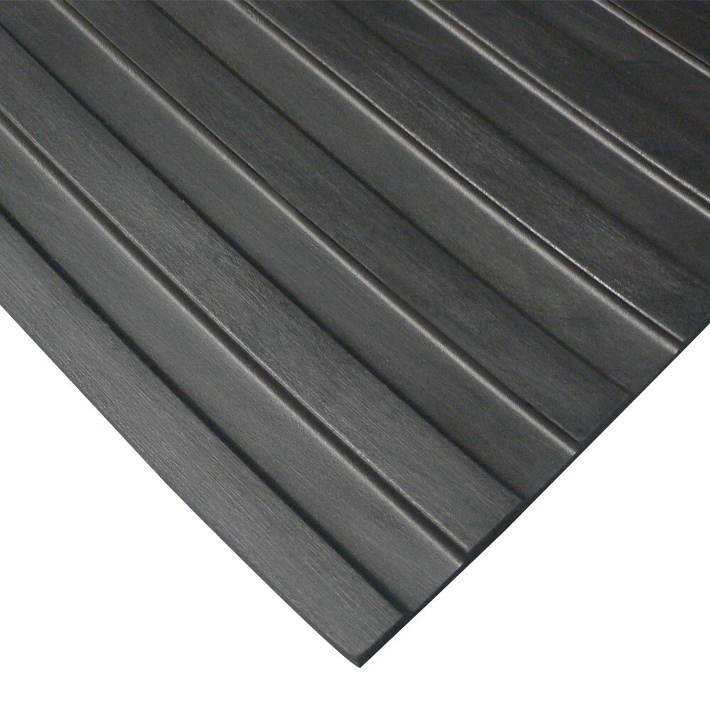 Corrugated Rubber Wide Rib – 7 4ftx50ft rolls + 217ft – Factory 2nd – Stained