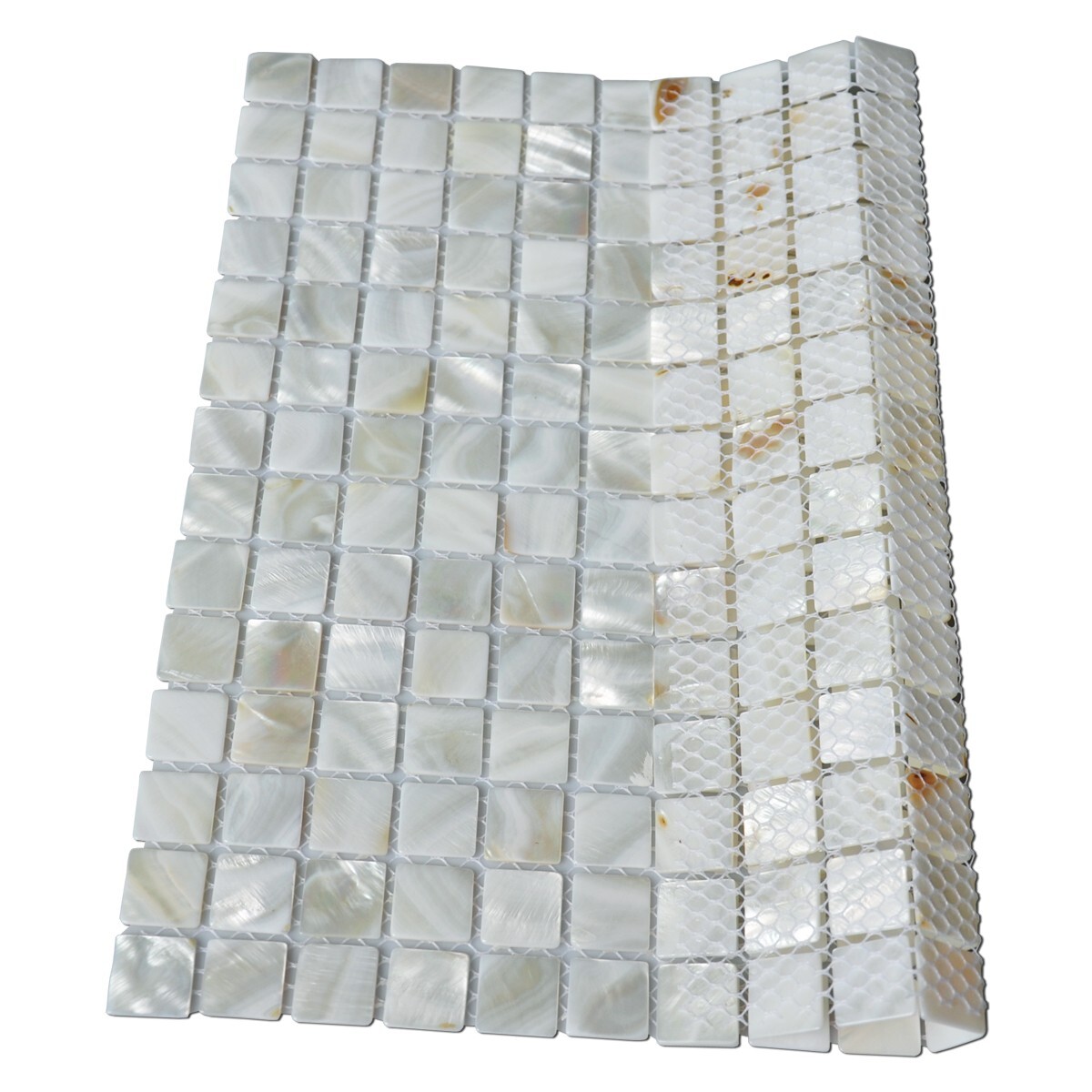 Art3d 10Pack Mother of Pearl Shell Mosaic Tile for Kitchen Backsplash 12 x 12 in