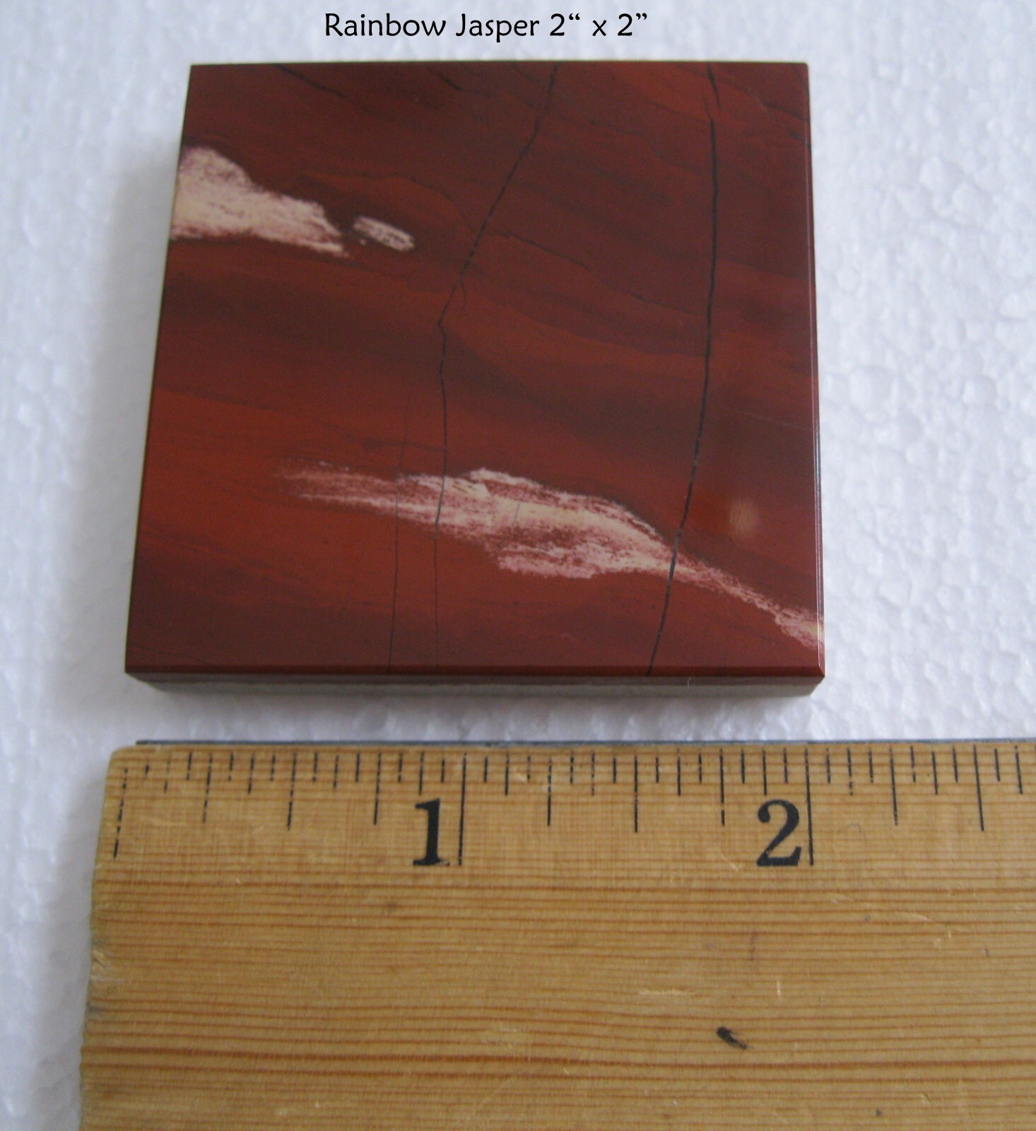 **FINAL SALE** Rainbow Jasper 2 x 2 Polished (per piece)