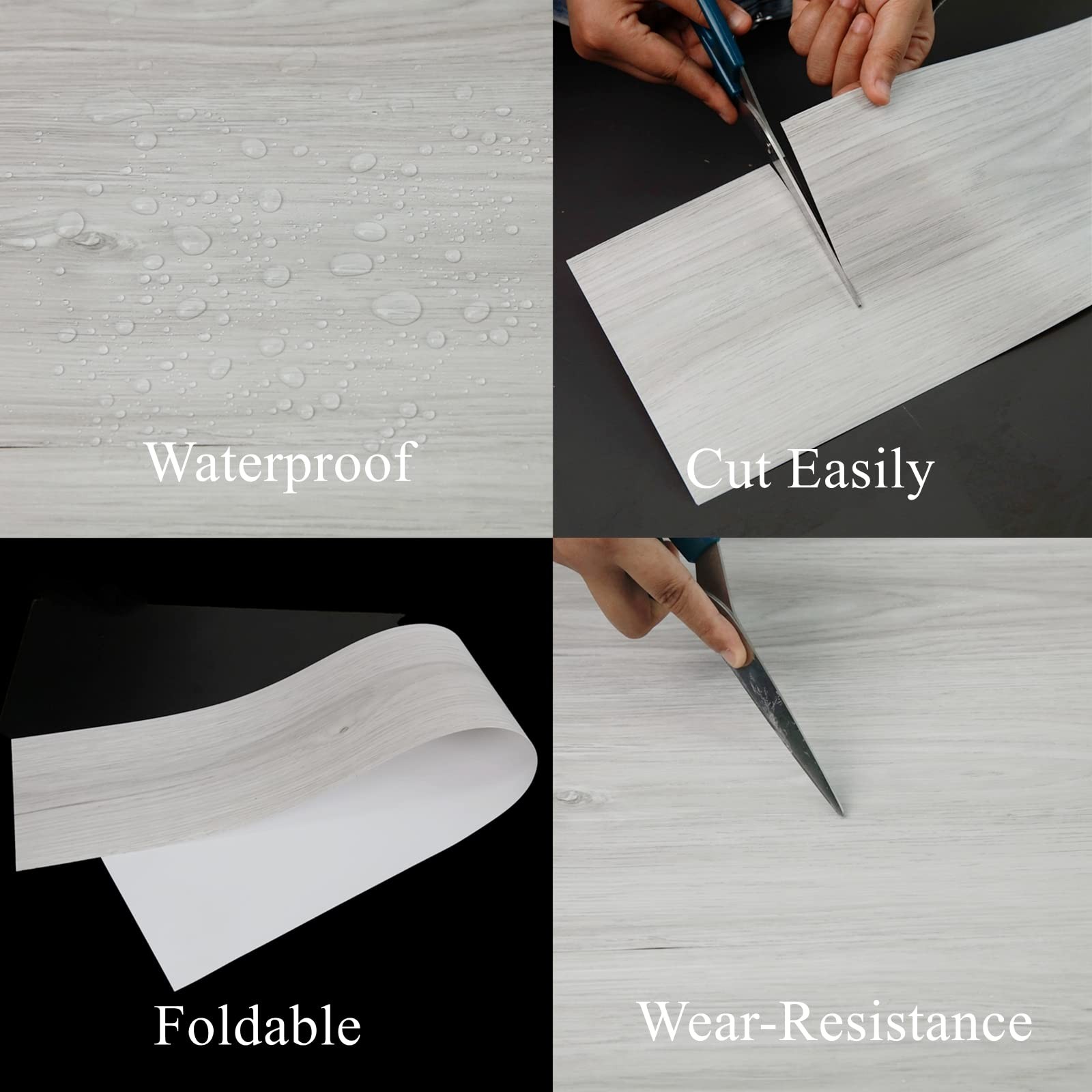 20-Pack 30 Sq.Ft Peel and Stick Floor Tile, Vinyl Plank Flooring, Natural Woo…
