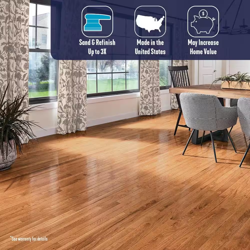 Plano Marsh Oak 3/4 In. T X 2-1/4 In. W Smooth Solid Hardwood Flooring (20 Sq.Ft