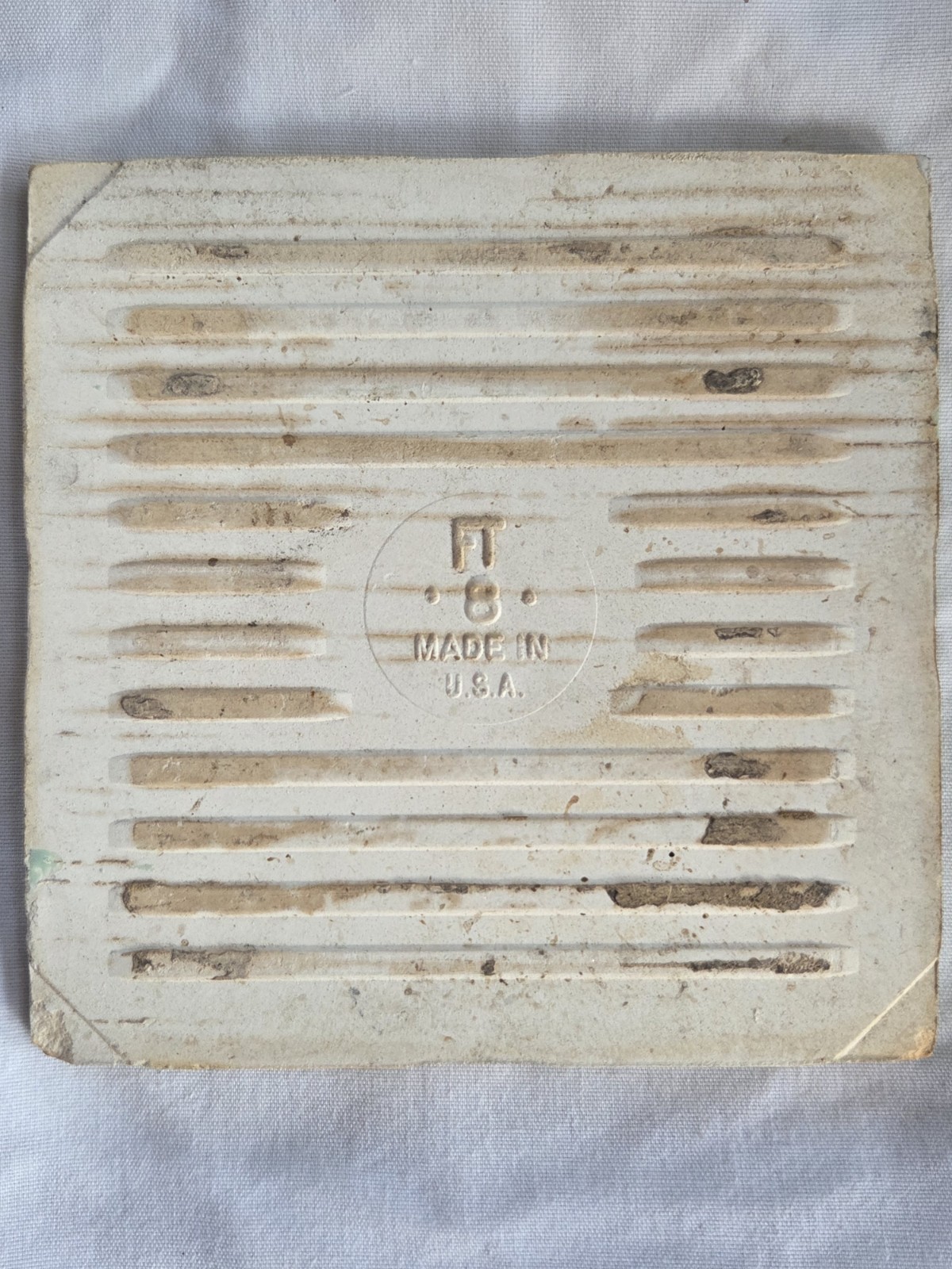 4 Vtg Tiles 4.25 x 4.25 Florida Tile FT Jadeite Light Green -Sale helps Dog ResQ