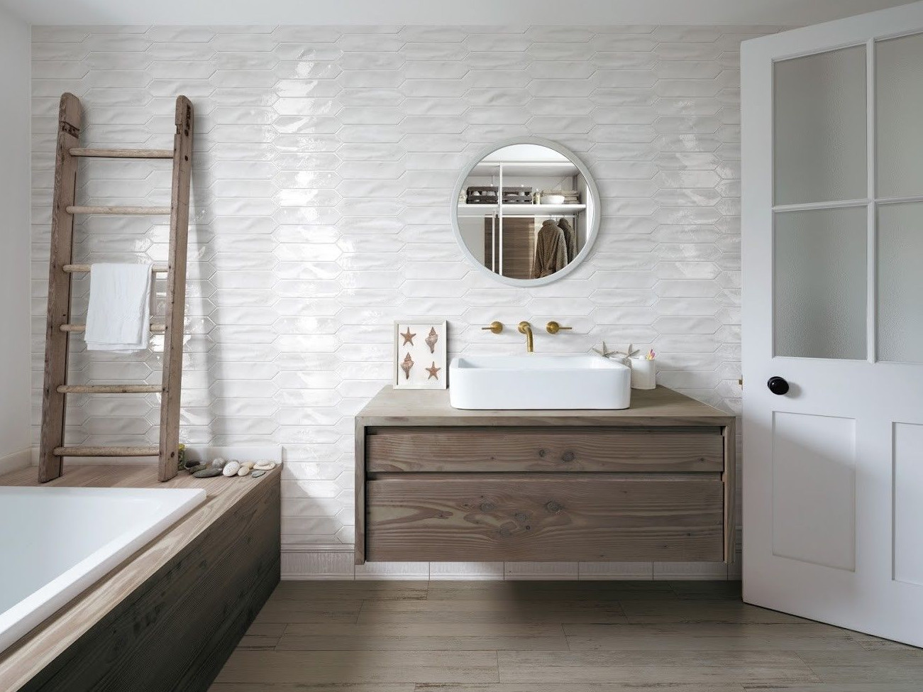 3×12 Modena Collection White Glazed Ceramic Tile Backsplash Decor Wall BOX OF 20