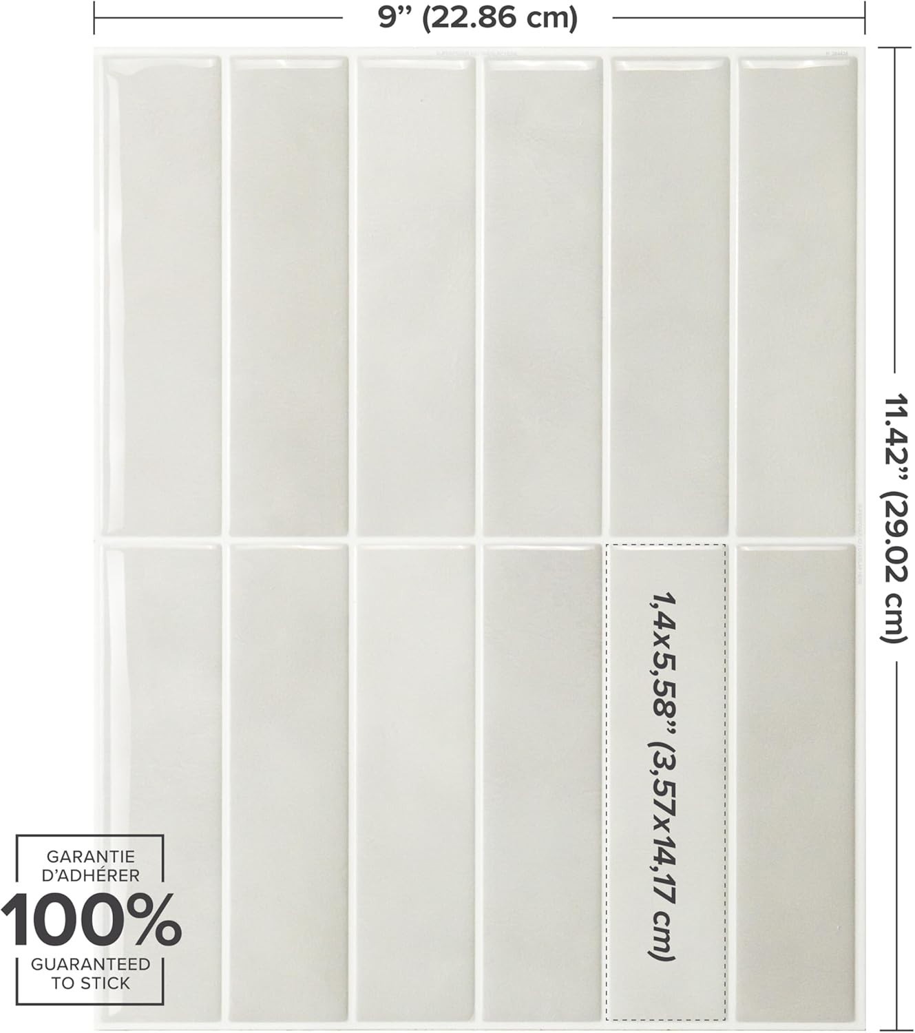Peel and Stick Backsplash Tiles Moroccan Geometric White Grey 5 Sheets