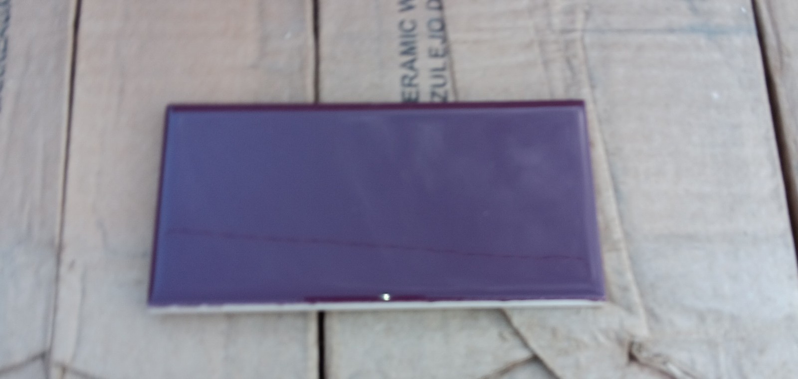 1 Box – 100 Tiles ( 12.5 ft² ) Glossy Purple Ceramic Wall Tile 3″ x 6″..Retro