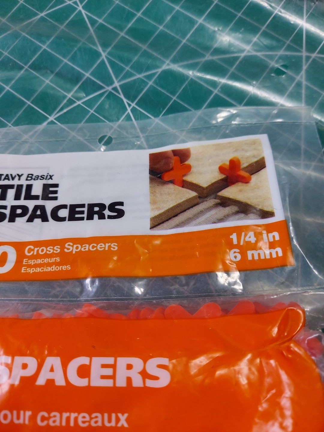 Tavy Basix Cross Tile Spacers 1/4in 6mm 500pc Pack Brand New
