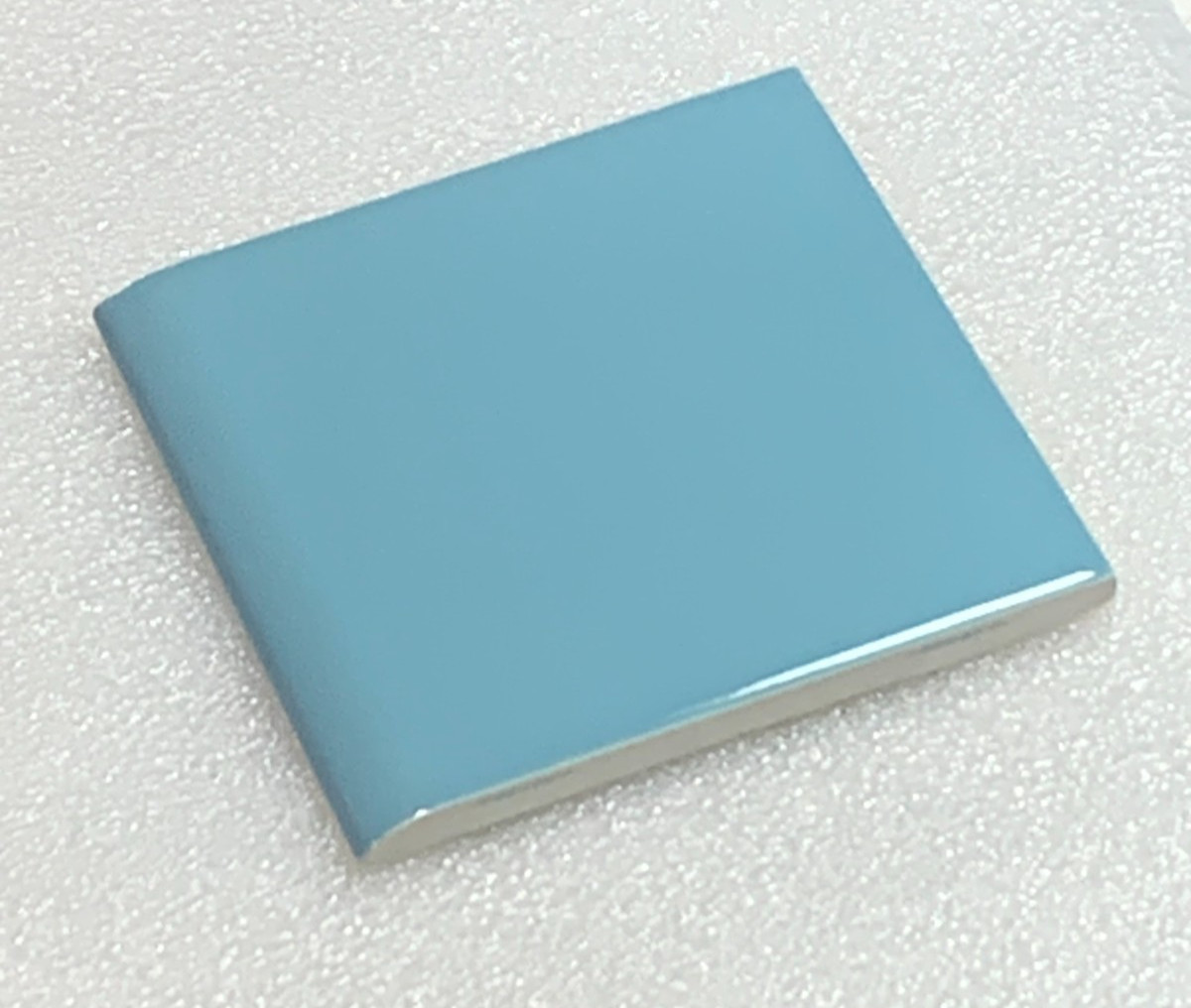 Vintage Wenczel Tile Co Ceramic Regency Blue 4 5/16″ x 4 5/16″ Bullnose Gloss