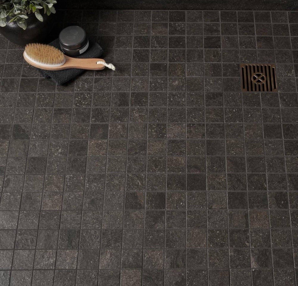 IVY HILL TILE 9QDominion Charcoal Black 11.81 in. x 11.81 in.