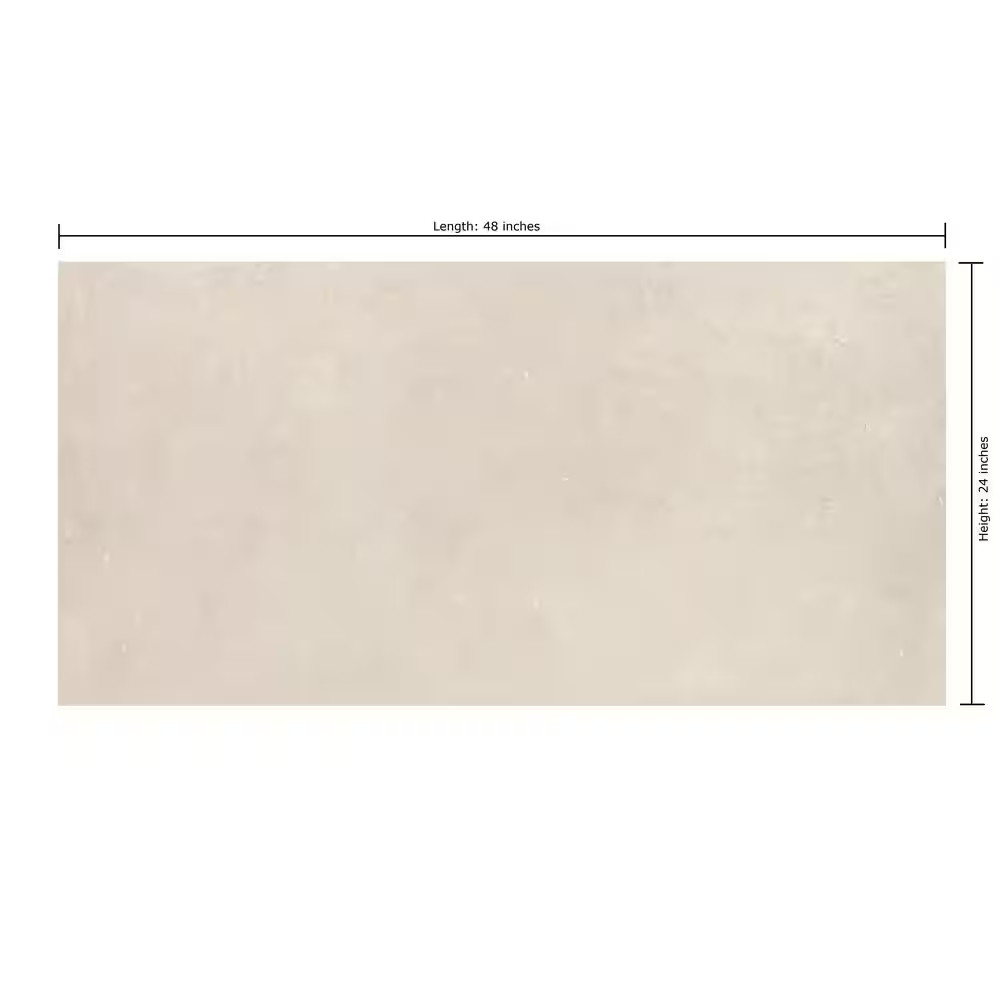 Thaddeus 24 In. X 48 In. Matte Creme Porcelain Tile (15.5 Sq. Ft./Case)