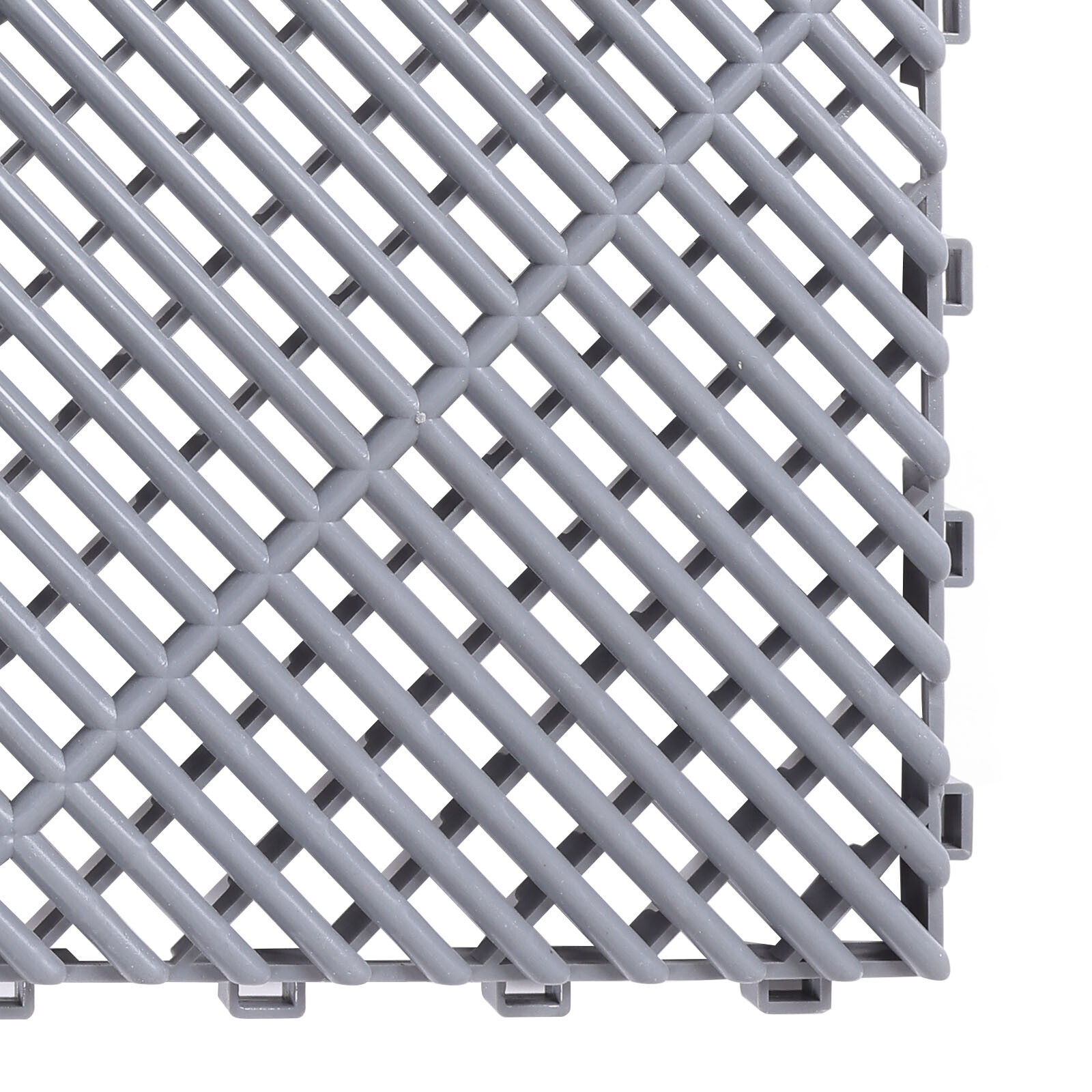 Interlocking Garage Floor Tile 20PC 16×16 in Water Drainage Cover Mat 34.4 sq.ft