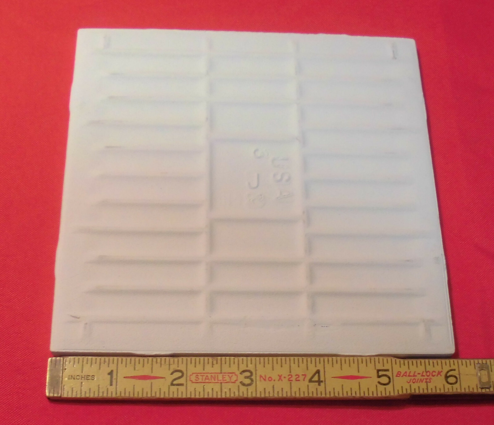 1 pc. 6″ X 6″ Ceramic Tile *Matte Biscuit* by American Olean from late 1990’s