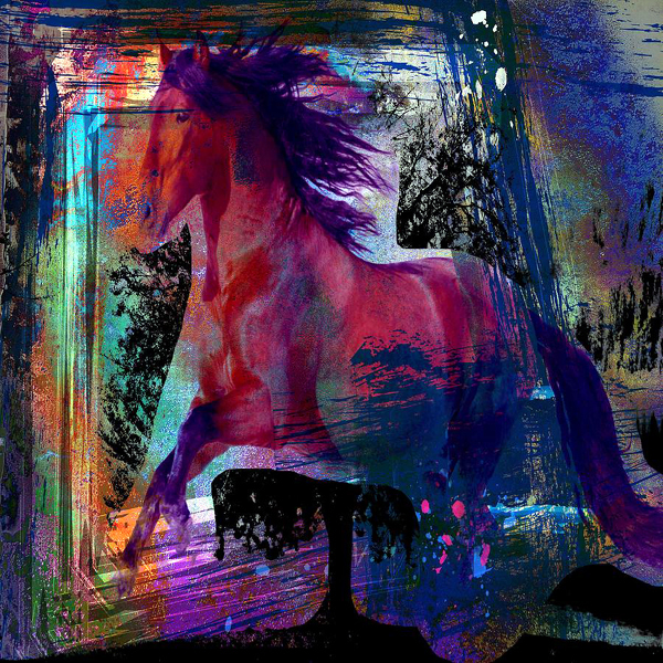 8 x 8 Art Horse Ceramic Mural Backsplash Bath Tile #1602